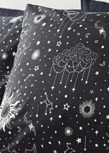 Monochrome Celestial Duvet Set