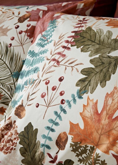 Orange Autumn Leaf Duvet Set