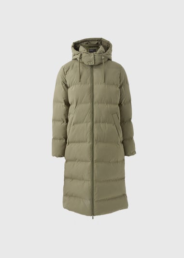 Khaki Long Padded Coat