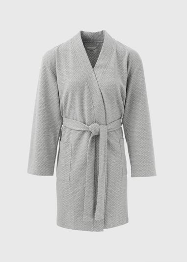 Grey Waffle Dressing Gown