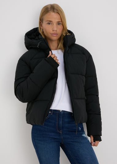 Black Padded Short Coat