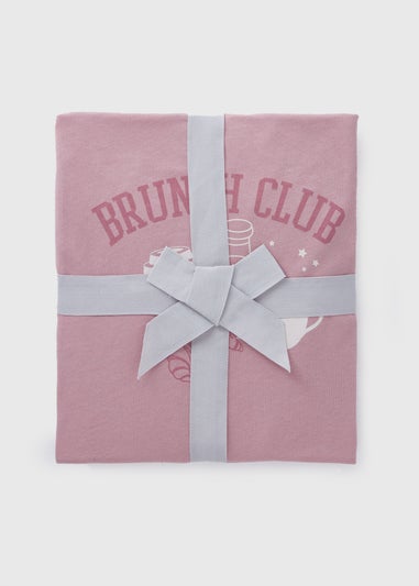 Pink Brunch Club Pyjama Set