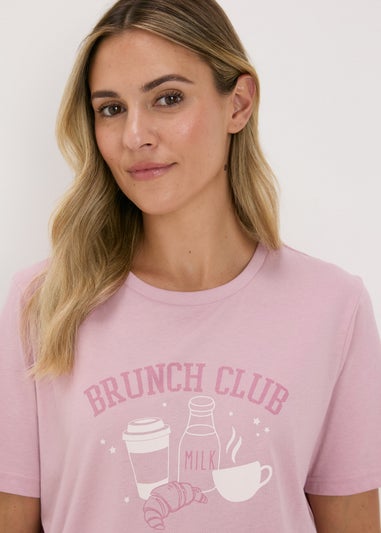 Pink Brunch Club Pyjama Set