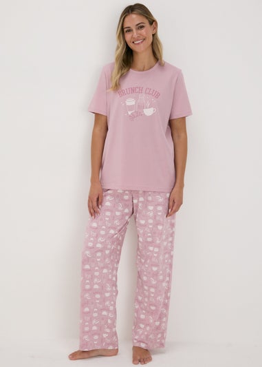 Pink Brunch Club Pyjama Set