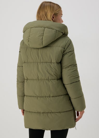 Khaki Mid Padded Coat