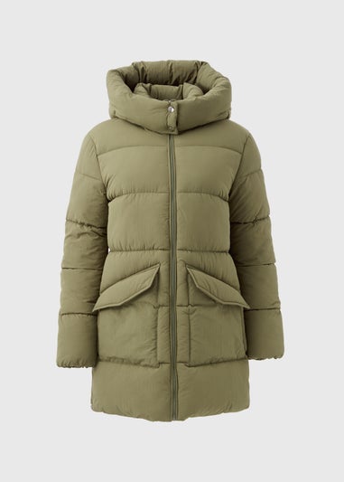 Khaki Mid Padded Coat