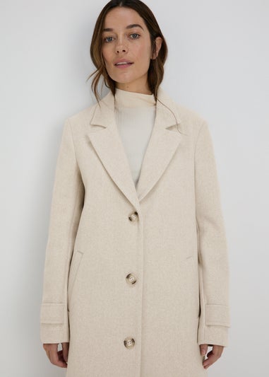 Oatmeal Crombie Coat