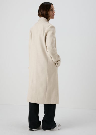 Oatmeal Crombie Coat