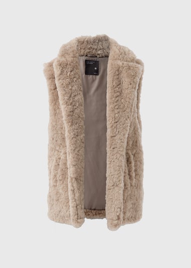 Beige Fur Gilet