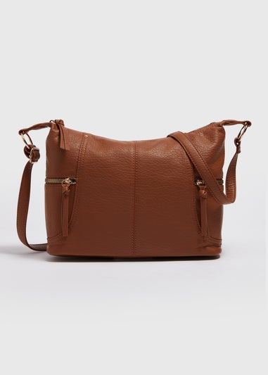 Tan Slouch Cross Body Bag