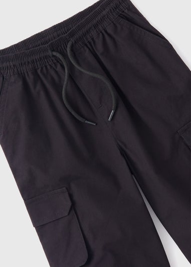 Boys Black Cargo Trousers (1-7yrs)