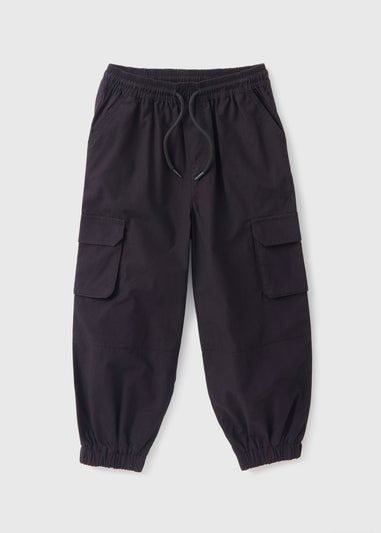 Boys Black Cargo Trousers (1-7yrs)