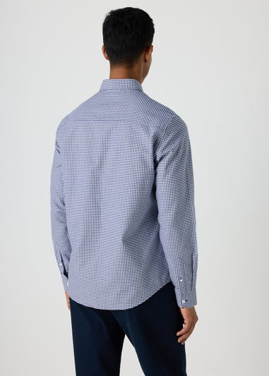 Blue Check Gingham Oxford Shirt