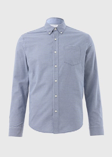 Blue Check Gingham Oxford Shirt