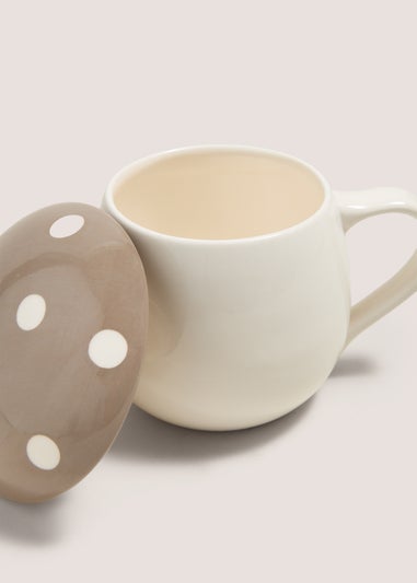 Neutral Toadstool Shaped Mug