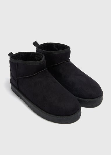 Black Mini Snug Boots