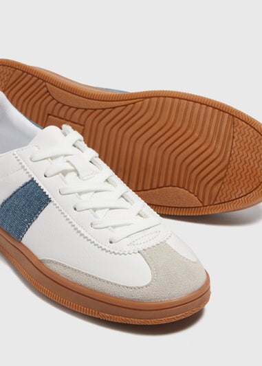 Denim Stripe Retro Trainers