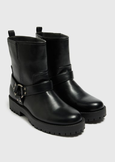 Black Biker Boots