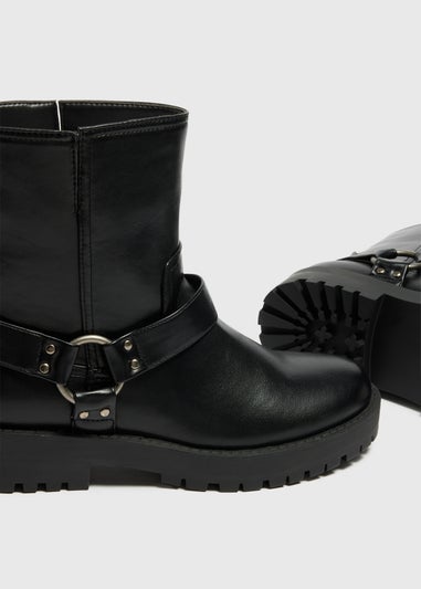 Black Biker Boots