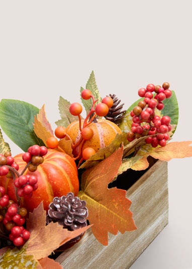 Orange Autumn Wooden Trough