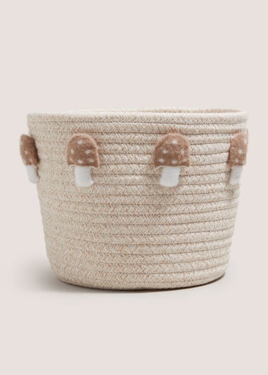 Neutral Mushroom Storage Basket