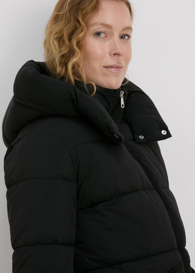 Black Mid Padded Coat