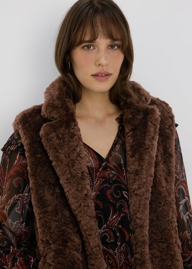 Brown Fur Gilet