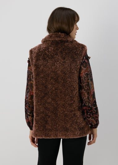 Brown Fur Gilet