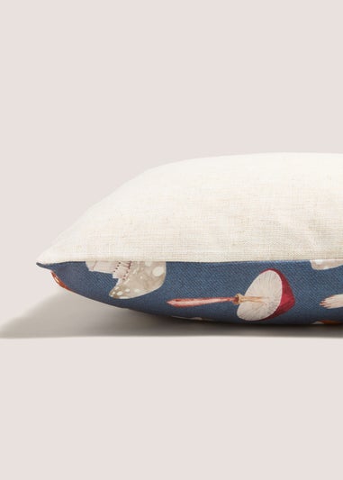 Blue Mushroom Cushion