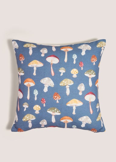 Blue Mushroom Cushion