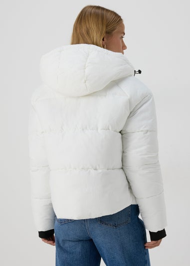 White Padded Short Coat