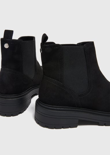 Black Wide Fit Chelsea Boots