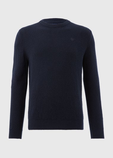 Lincoln Navy Knitted Jumper