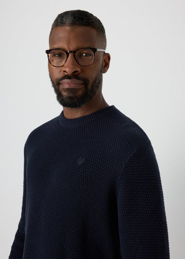 Lincoln Navy Knitted Jumper