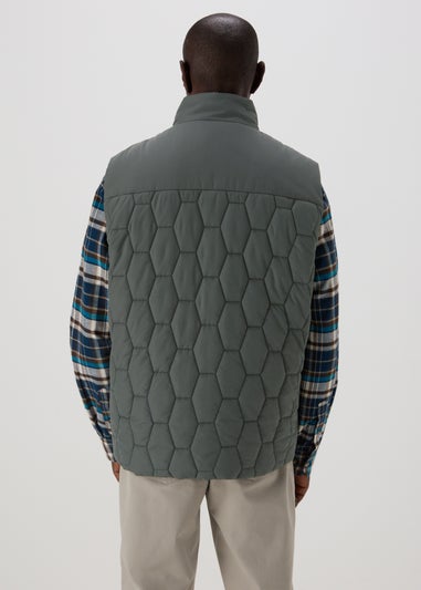 Lincoln Grey Quilted Gilet