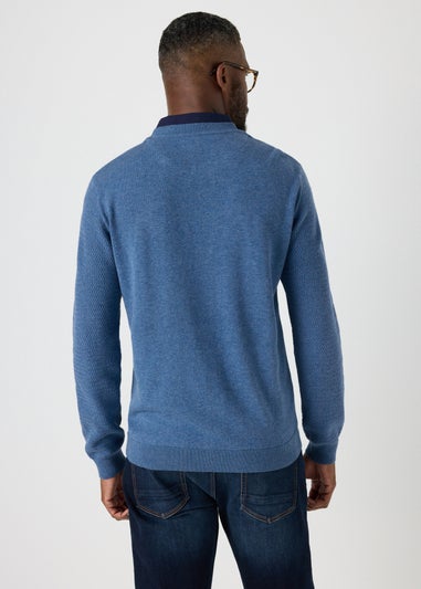 Lincoln Blue Knit Jumper