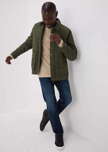 Lincoln Khaki Cord Collar Jacket