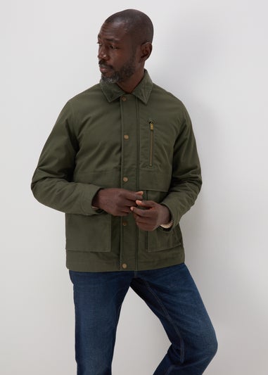 Lincoln Khaki Cord Collar Jacket