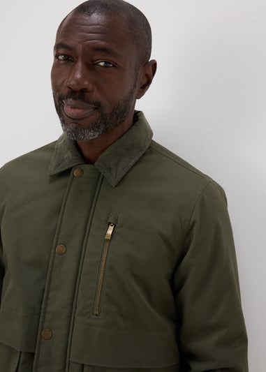 Lincoln Khaki Cord Collar Jacket