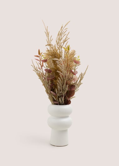 Dried Floral Arrangement in Bubble Pot