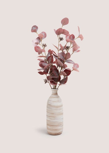 Purple Leaf Plant In Cream Vase (30x30x69cm)