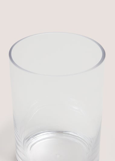 Clear Glass Vase (18x12x12cm)