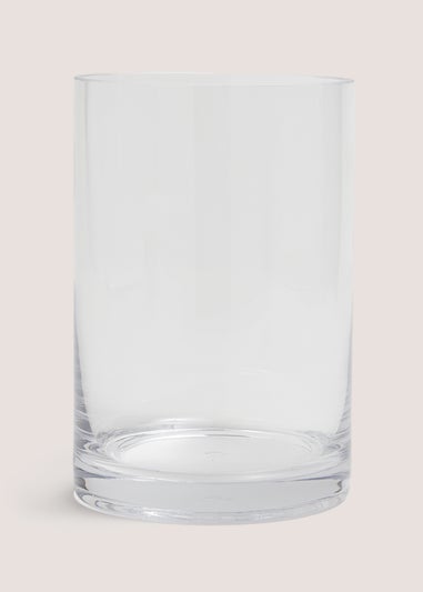 Clear Glass Vase (18x12x12cm)