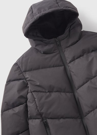 Boys Black Padded School Coat (7-15yrs)