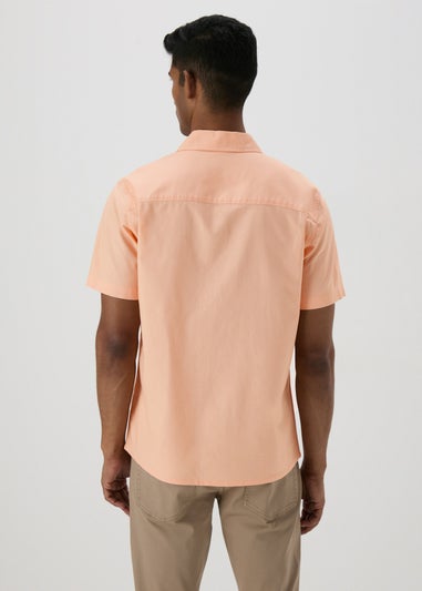 Peach Linen Shirt