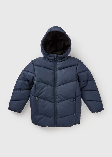 Boys Navy Padded Coat (1-7yrs)