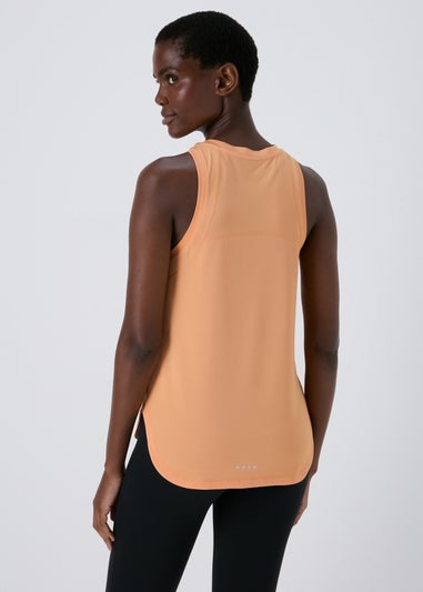 Souluxe Orange High Neck Longline Vest