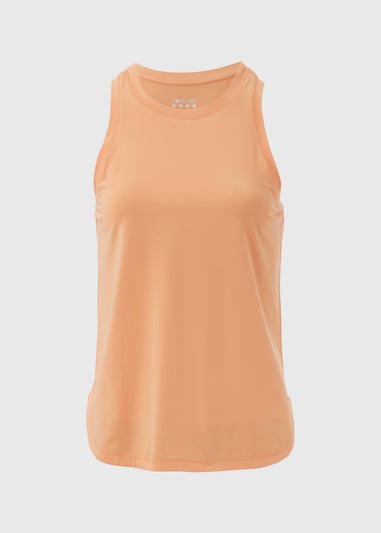 Souluxe Orange High Neck Longline Vest