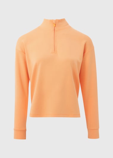 Souluxe Orange Half Zip Top