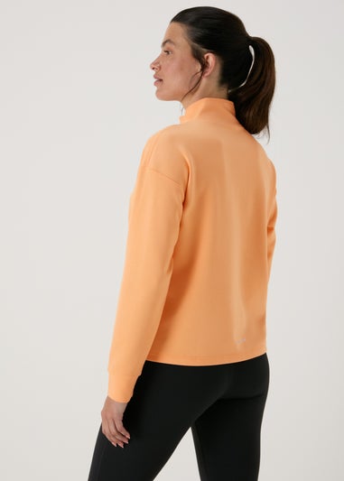 Souluxe Orange Half Zip Top